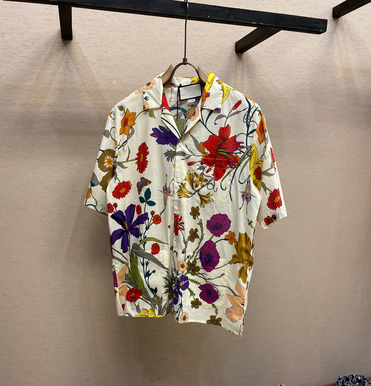 

2022ss spring and summer new high grade cotton printing short sleeve round neck panel T-Shirt Size: m-l-xl-xxl-xxxl Color: black white dcER435