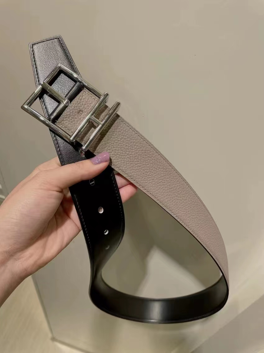 

belts men's and women's classic H-letter fashion belts designer man gold silver buckle business leisure double-sided available leather belt woman, Customize