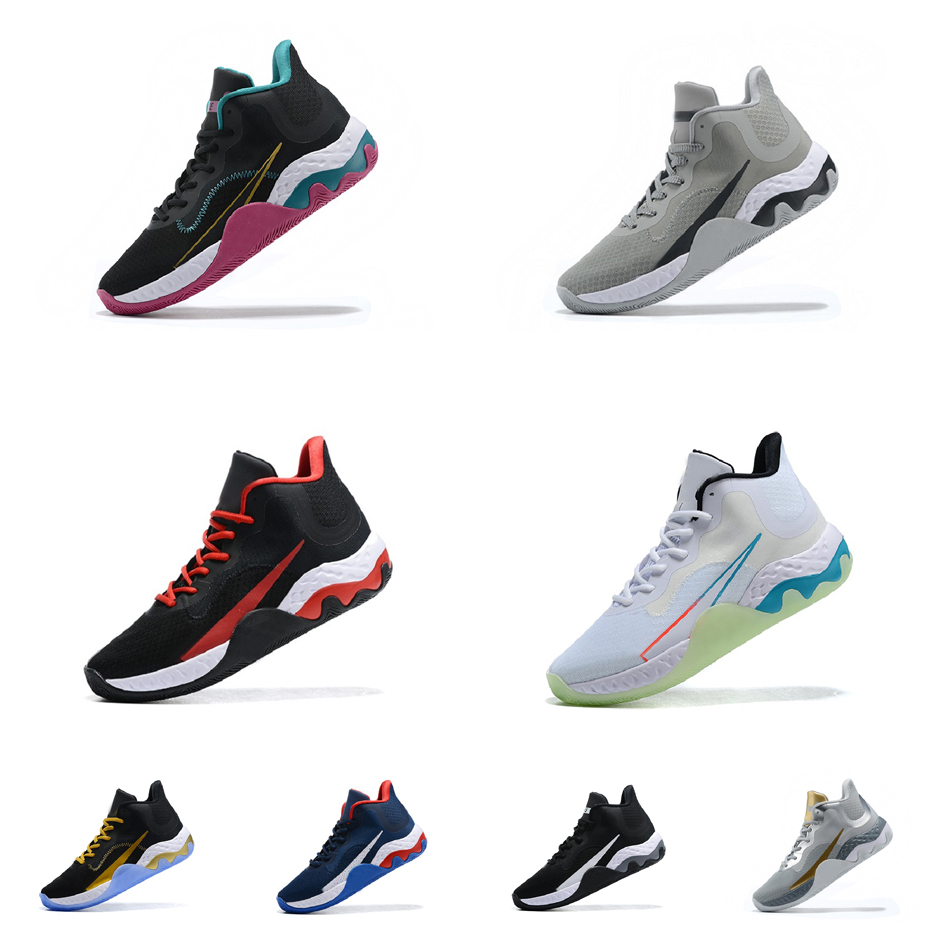 Mens Renew Elevate basketball shoes for sale White Blue Black Red Grey Gold Easter BHM Kevin durant kd 6 trey vi sneakers tennis with box-image-757455860