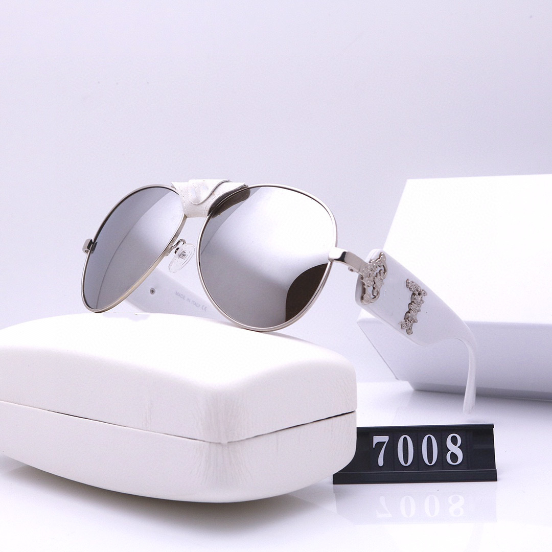 

Round Design Sunglasses for Men Women Fashion Outdoor Driving Hip Pop Uv Protection with Glasses Case Aviator