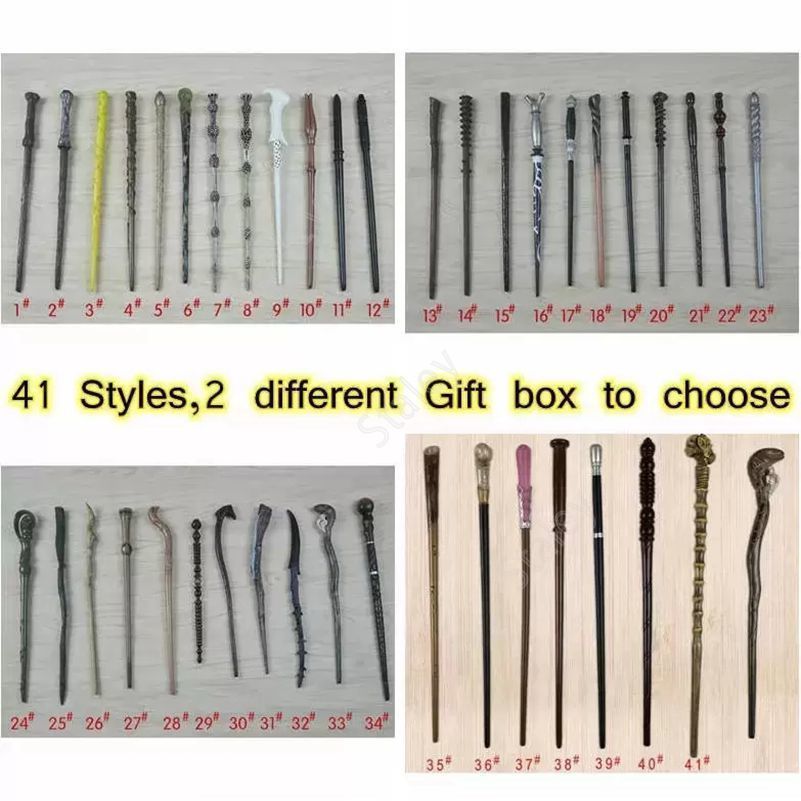 

41 Styles Magic Wand Fashion Accessories PVC Resin Magical Wands Creative Cosplay Game Toys 100pcs DAT472
