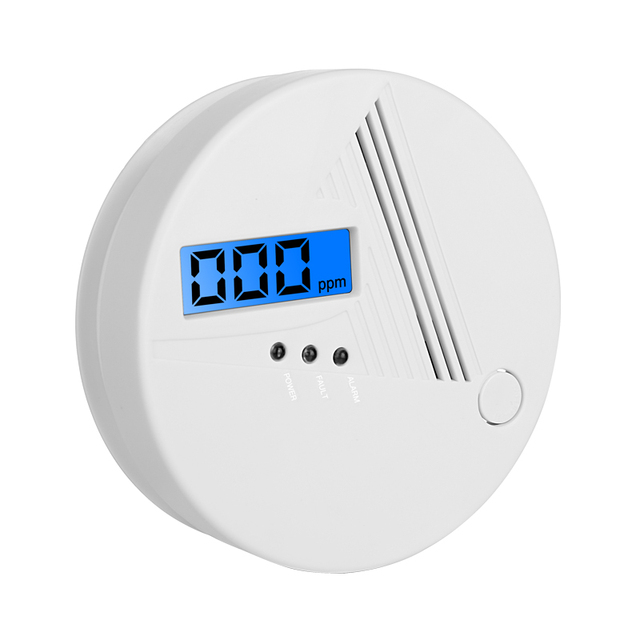 

LCD CO Sensor Alarm Accessories Work alone Built-in 85dB siren sound Independent Carbon Monoxide Poisoning Warning Alarm Detector