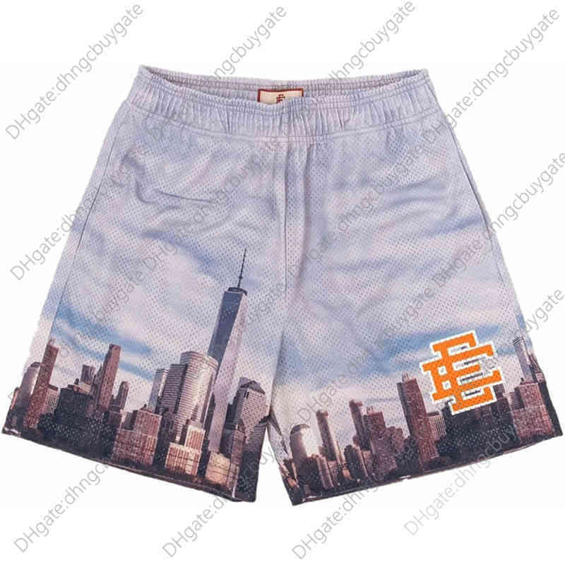 

BRP6 Eric Emanuel Shorts Pants Oem Customized / Blank Ee Basic Short New York City Skyline Men Mesh, 004 design