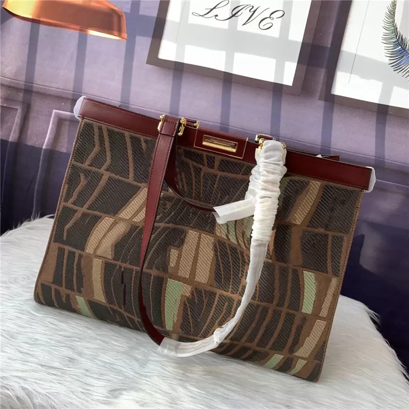 

Designer Bags Luxury handbags purse Peekaboo X-Tote Embroidered Zucca Canvas Medium Tote women Shoulder Bag Size:41*29.5*16CM, Don't pay it