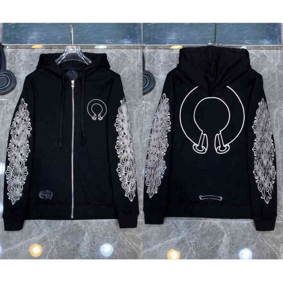 

Fashion Designer Men' Jackets Brand Luxury Zipper Sweatshirts Horseshoe Cross Print Ch Hoodies Men Women Tops Coat Casual Pullover Loose Hoodie Sweater Jacket 7usg, Picture contact customer service