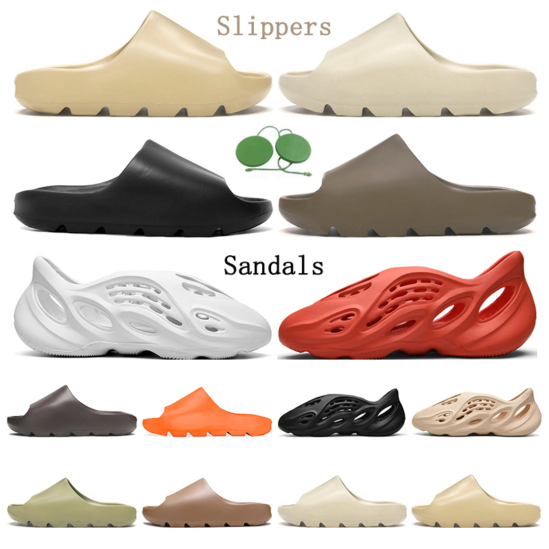 

Slides Designer for mens womens Slippers Sandal Desert Sand Bone Resin Earth Brown Core Beige Triple White Black trianers, #11 medium curry