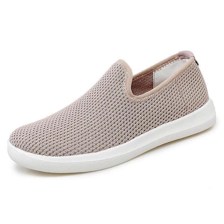 

2022 Fashion Women Running Shoes New Mesh Casual Sneakers Slip-On Male Outdoor Sports Tennis Shoe Szie 40-45 With Box, Ash pearl