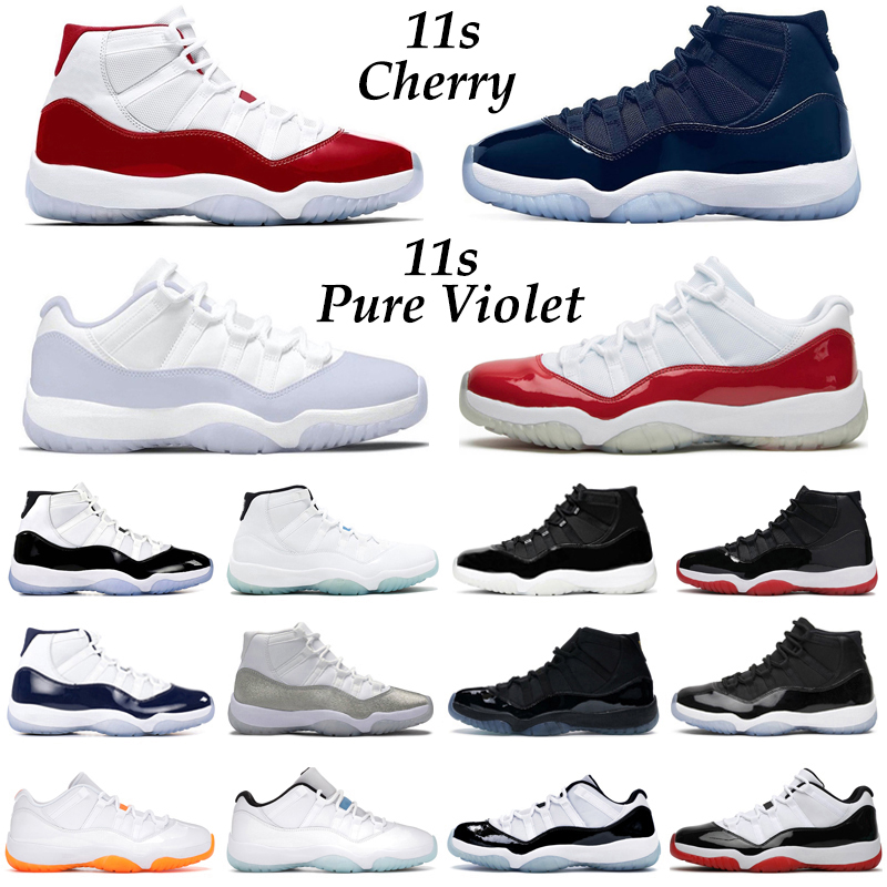 

Jumpman 11 Cherry Basketball Shoes Men Women 11s Low Pure Violet Midnight Navy Cool Grey 25th Anniversary Bred Concord 45 Mens Trainers Sport Sneakers, #25 royal
