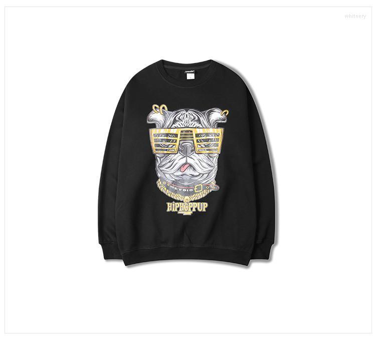 

Men' Hoodies & Sweatshirts Spring Autumn Men And Women Fashion Sweatshirt Cartoon Dog Print Hip Hop Alan WalkerMen' Whit22, Black