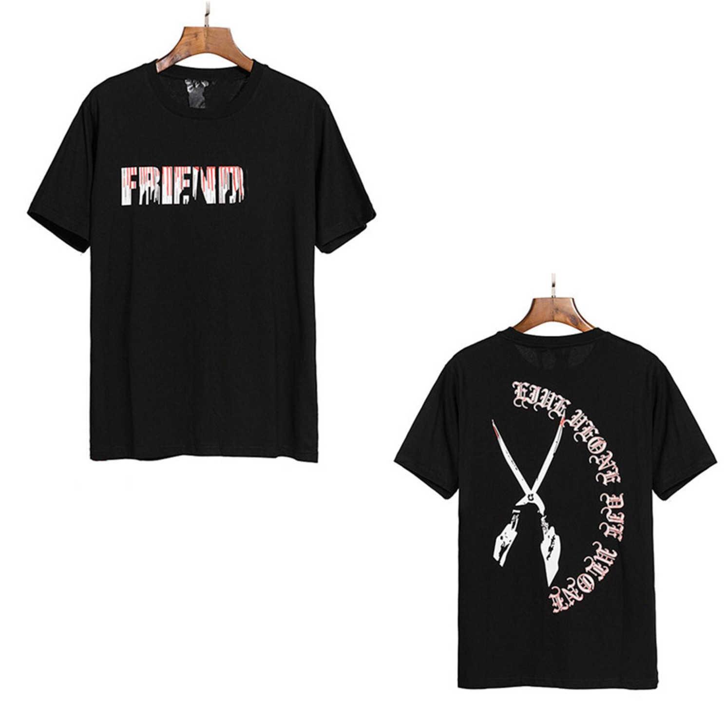 

High quality men' T-shirt women' top summer high-end V-shaped letter printing trend men' and women' loose leisure 01, No.14