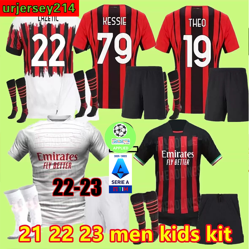 

21 22 23 IBRAHIMOVIC AC soccer jerseys 4TH fans GIROUD jersey PAQUETA ROMAGNOLI BRAHIM 2021 2022 2023 THEO MILAN football shirt HERNANDEZ maillot DIAZ men kids kit, Kids home