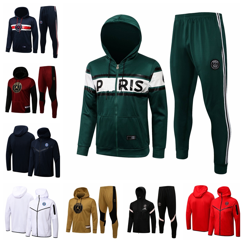 

22/23 New PSSG Hoodie Jacket Tracksuits Training Suit Jogging Set Football Soccer Jerseys Kit Paris Chandal Survetement Maillots De Foot YC016, 16