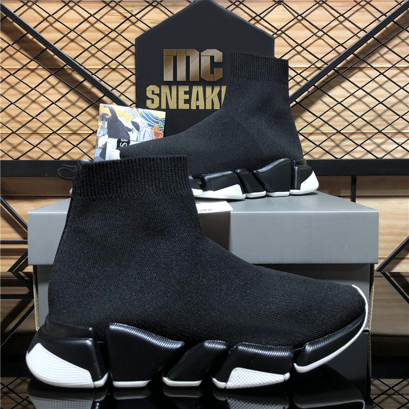 

2022 fashion paris designer sock shoes Plate-forme sneaker mens womens original speed trainer casual shoe socket Slip-On black white outdoor sneakers top boots shoe, Customize