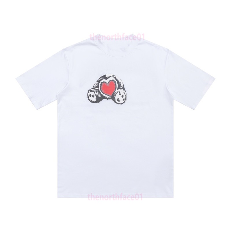 

Mens Womens Summer Shirt Designers T Shirts For Men s Fashion Bear Tshirts Clothing Chothes Short Sleeved Tshirt Tees WWT6, Black+heart
