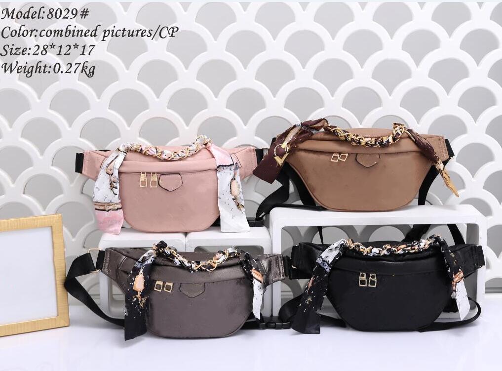 

Designer BUMBAG totes bags handbags Cellphone Waist pouch bag ribbon chain Embossing tote Purses Women Belt Pocket LOUIS'S mobile phonebag Luxurys VUTTONS wallet, Size:28*12*17m