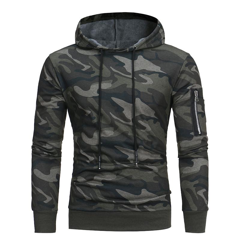 

Men's Hoodies & Sweatshirts Fashion Sportswear Camouflage Hooded Sweatshirt Men Pullover Men'S Tracksuits Autumn Moleton M-XXXLMen's Men, Gray