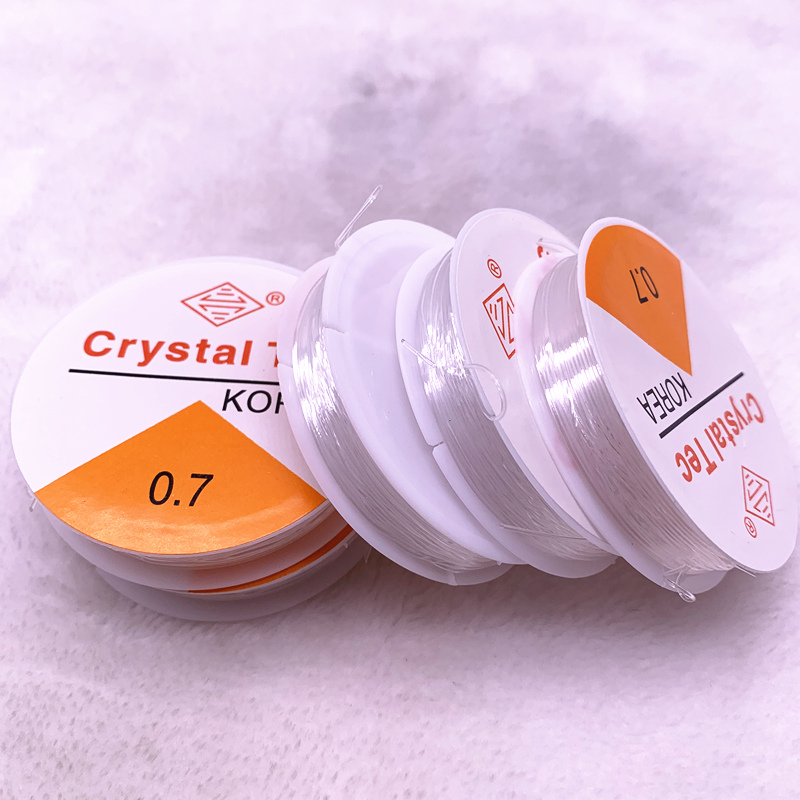 

One Roll Bead Caps Flexible Elastic Crystal Line Rope Cord for Jewelry Making Beading Bracelet Wire Fishing Thread Rope