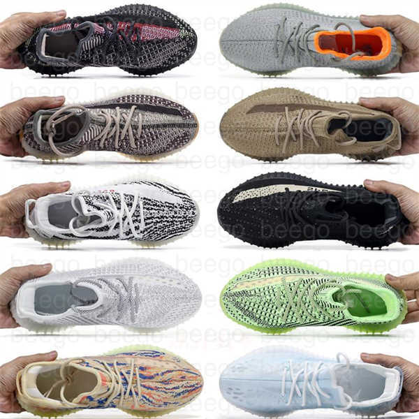 

2022 Dazzling Blue Bred Zebra men women for running shoes Beluga Reflective Ash pearl stone black cloud white linen sand taupe mono, Box