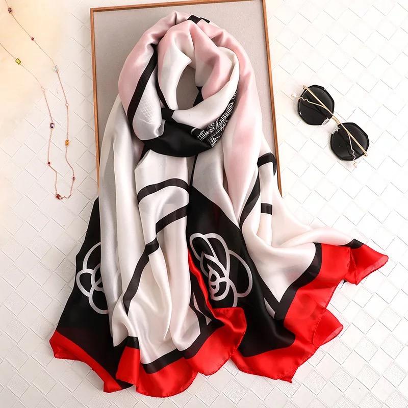 

Scarves Sunscreen Wrap Beach Shawl Summer Autumn Chiffon Silk Scarf Women Pareo Female Foulard Ladies Muffler Bandanna ScarvesScarves