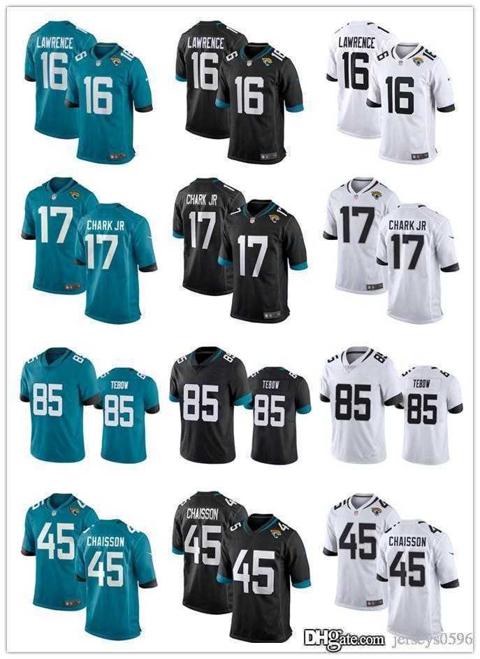 

44 Travon Walker Jacksonville''Jaguars''33 Devin Lloyd 85 Tim Tebow 16 Trevor Lawrence 45 K'Lavon Chaisson 1 Travis Etienne JR Football Jerseys, Color
