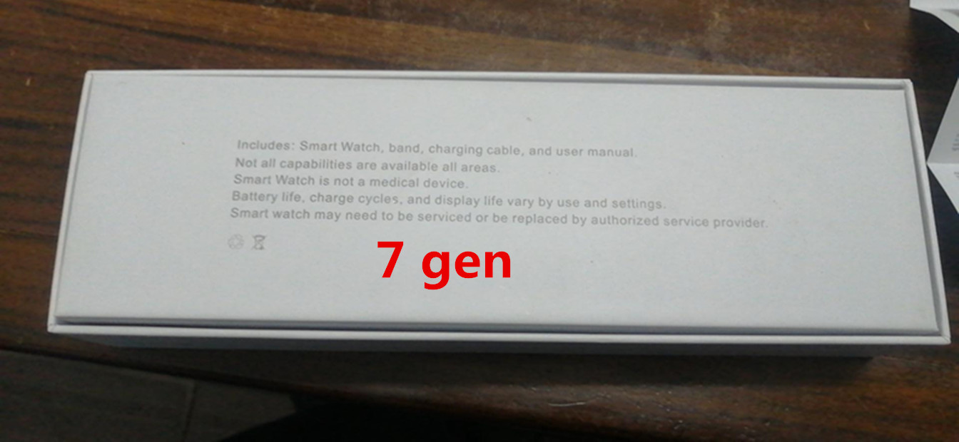 

free ship new Smart Watch G7 Bluetooth 5.0 Wireless Charging with Serial Number Waterproof Wearable Device Heart Rate Blood Pressure Sleep Monitor ECG