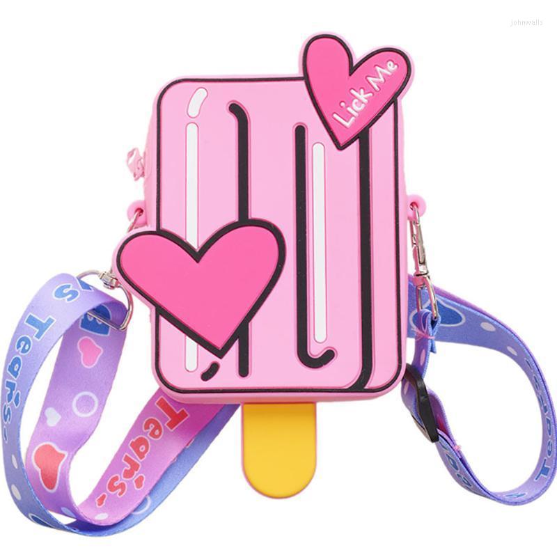 

Evening Bags Brand Women Ice Cream Cheese Silicone Female Printed Pattern Crossbody Bag Luxury Designer Package For Children And MotherEveni, 50 pcs choose this
