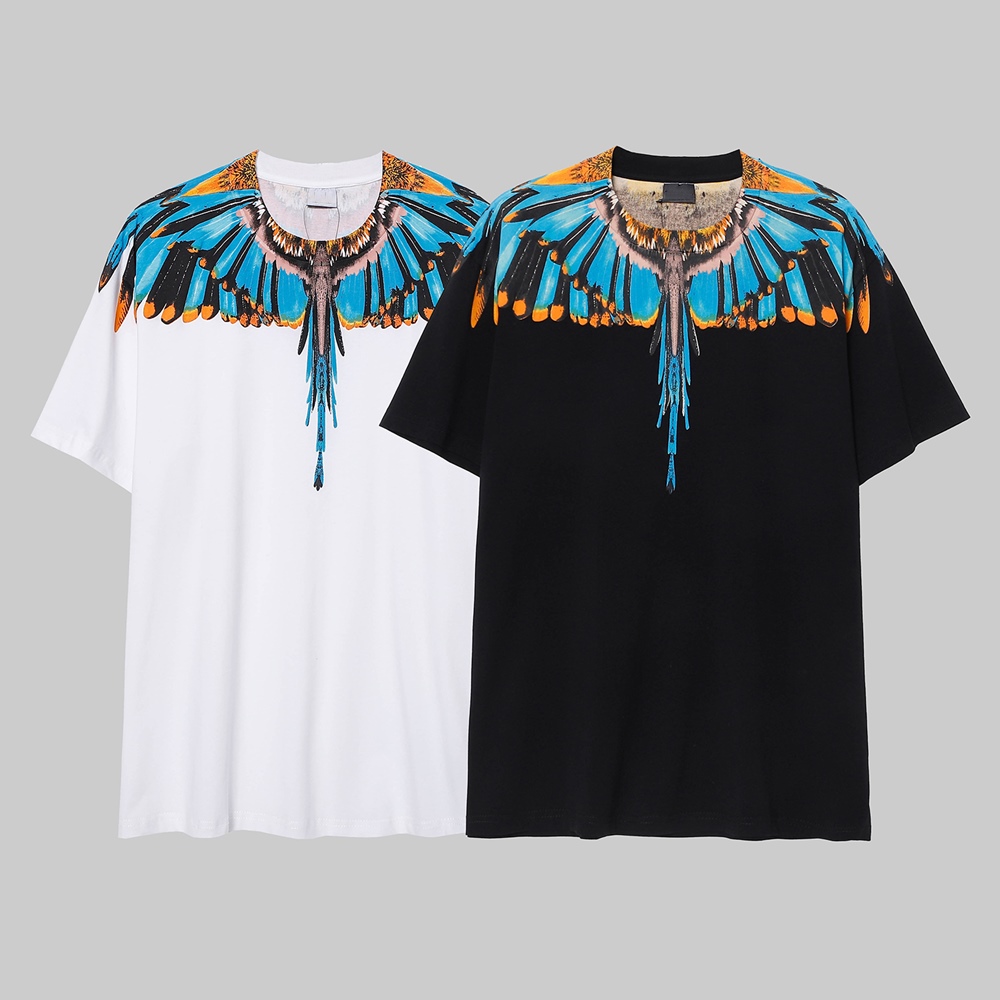 Cotton Men's T-Shirts new Black-White Men's T-Shirt Fashion Casual Print Style XS-XL Size Summer European and American Sleeve Shirt LB0