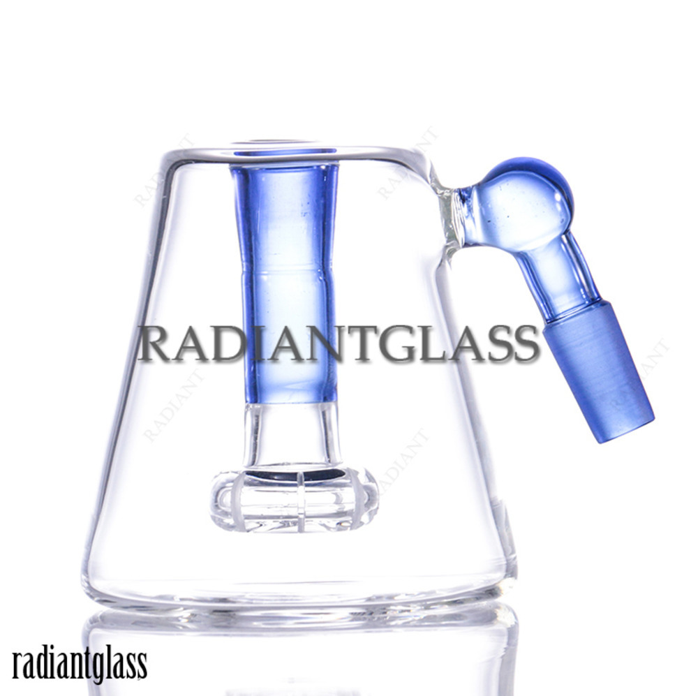 

Ash actcher 14mm joint 45 degress accessories three colors glass various styles of cigarette set mini bong