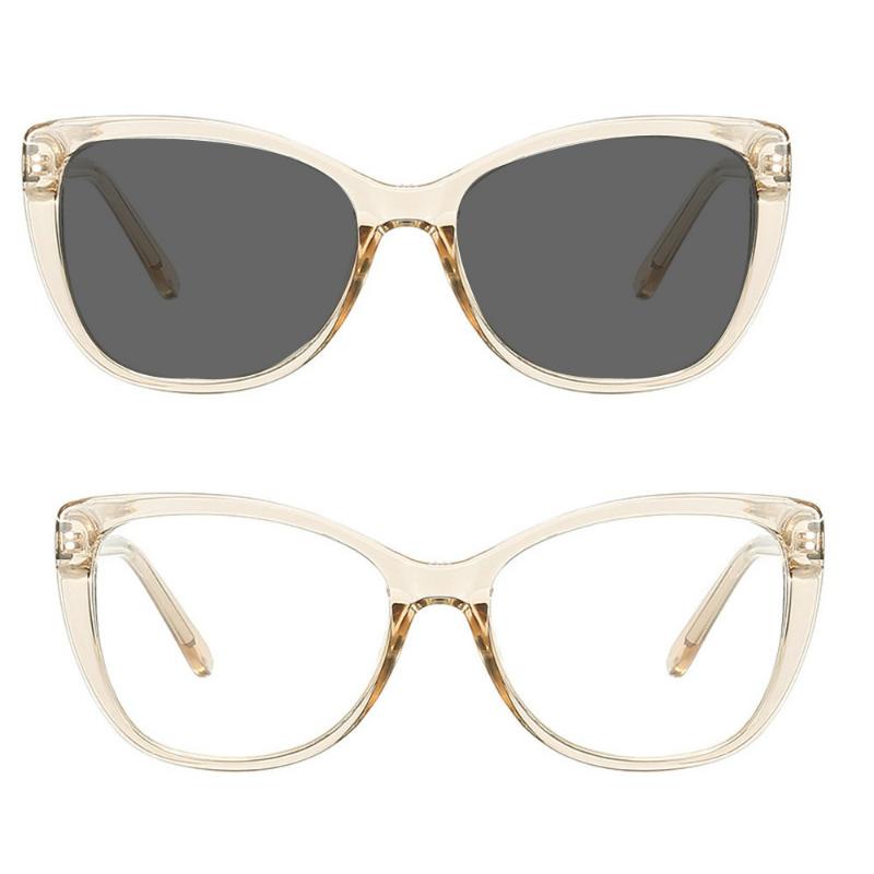 

Sunglasses Outdoor Pochromic Women Progressive Multi-focus Reading Glasses Fashion Square Double Focus Diopter Female NXSunglasses