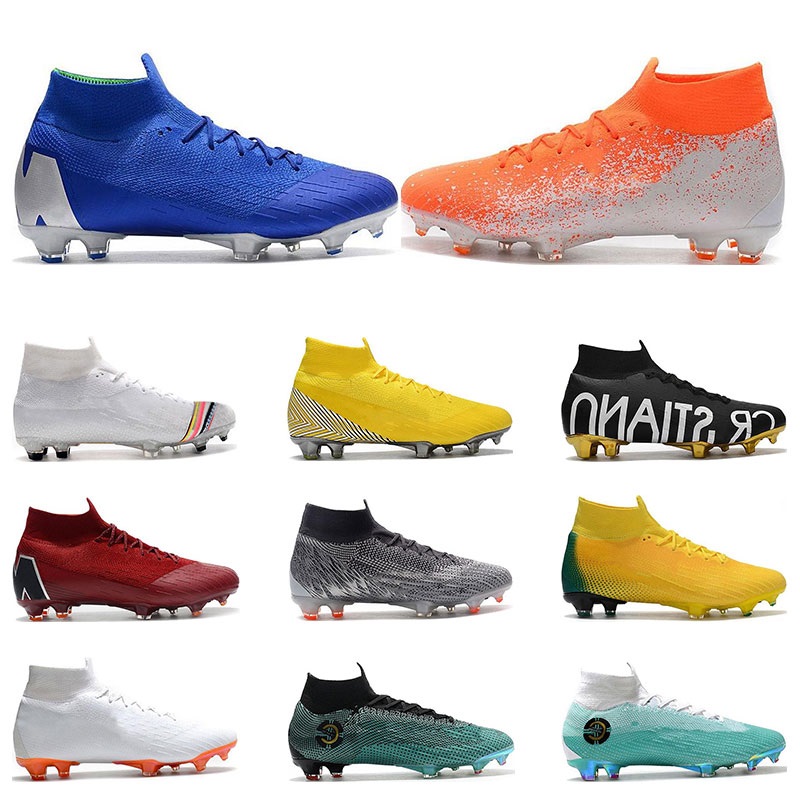 

Soccer Shoes Mercurial Superfly VI 360 Elite Neymar Mens Boys High Football Boots Cleats size 39-45