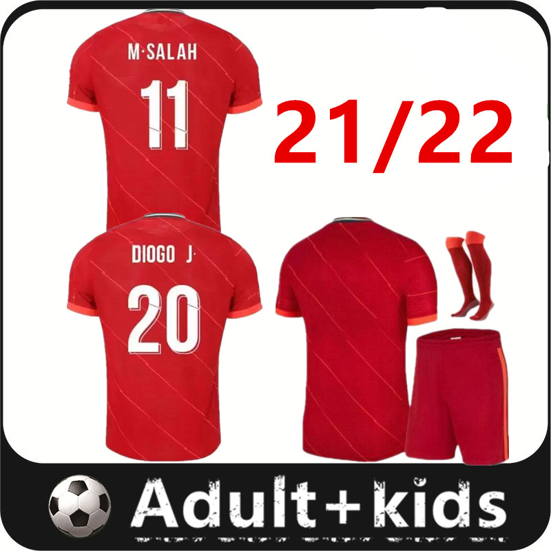 

21 22 season home soccer jerseys 2021 2022 Mohamed FIRMINO Diogo KEITA Luis DIaz football shirts men kids kits uniforms Minamino Alexander Arnold Origi Championship, 21/22 home