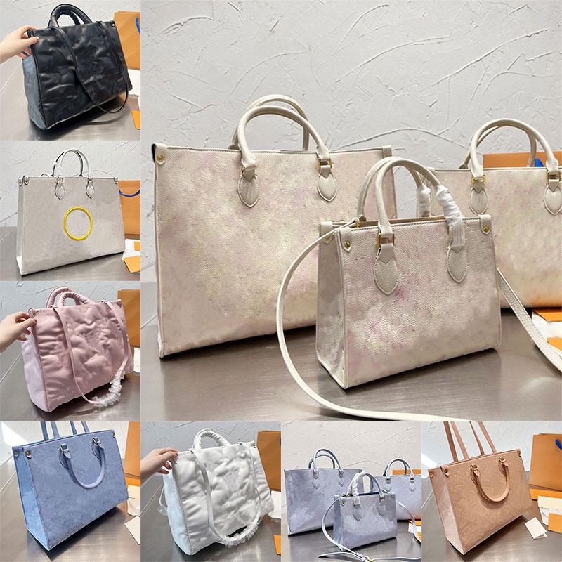 

Summer Stardust OnTheGo PM MM GM tote bag womens handbag desigenr bags onthe go embossed grained leather top quality crossbody wallet on the go