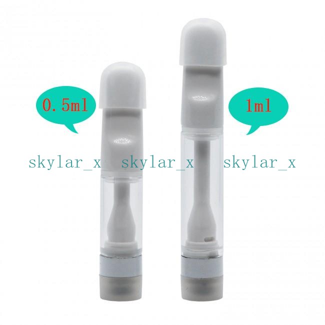 

full ceramic cartridge box 510 thread glass tank carts leak proof Packaging Bottles disposable 0.5ml vape vaporitor 10pcs