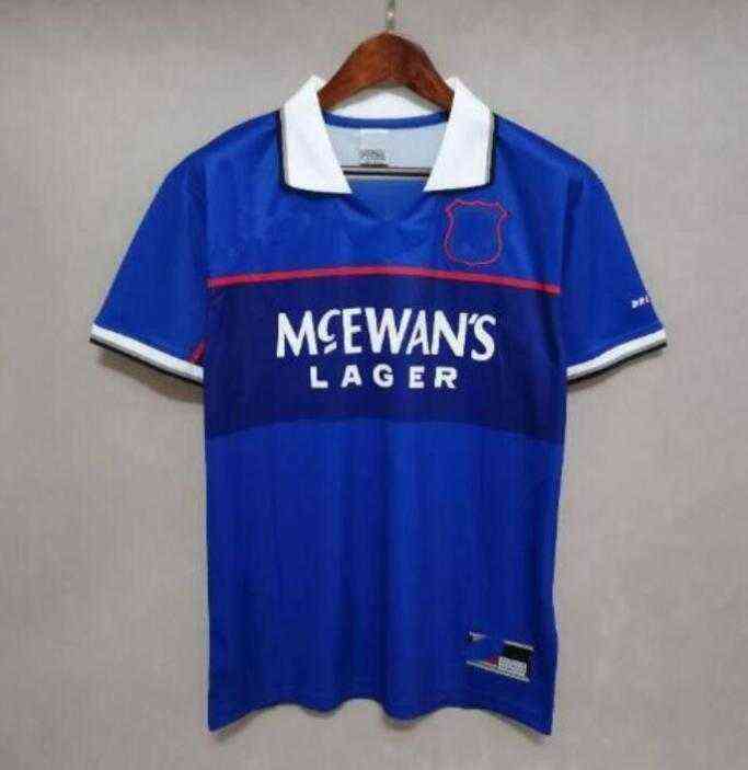 

90 92 87 93 94 95 96 97 99 01 08 Glasgow Rangers fc Retro soccer jerseys 20 21 LAUDRUP gerrard GERRARD GASCOIGNE MCCOIST vintage football Un, 16