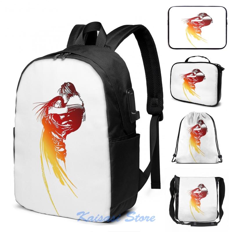 

Backpack Funny Graphic Print Final Fantasy 8 USB Charge Men School Bags Women Bag Travel Laptop, Drawstring bag