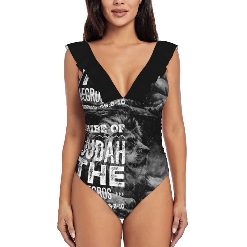 

Women' Swimwear Tribe Of Judah The Negros One Piece Swimsuit High Quality Printed Push Up Monokini Summer Bathing Suit Lion JudahWomen, Classic