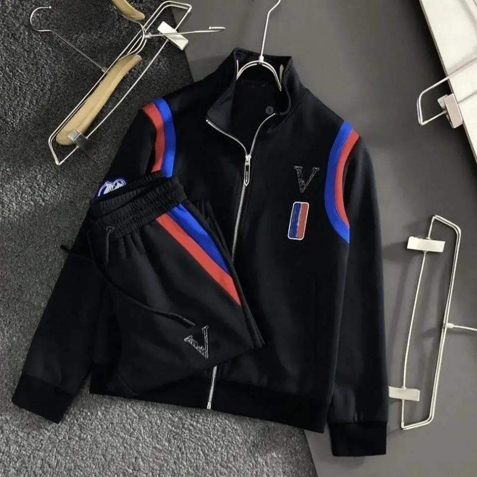 

2022 Mens Tracksuits Fashion Brand Men Suit Spring Autumn Men's Two-Piece Sportswear Casual Style Suits, White