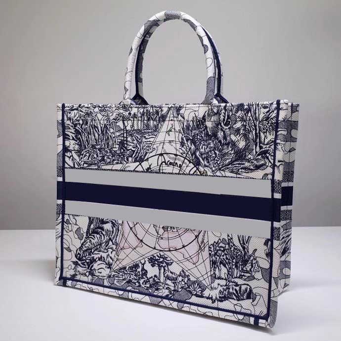 

Designer Tote Bags Fashion Book Totes Woman Canvas Embroidery Three-dimensional Handbags Shopping Shoulder Bag Lady Cowboy Blue Handbag Wallets, Color10
