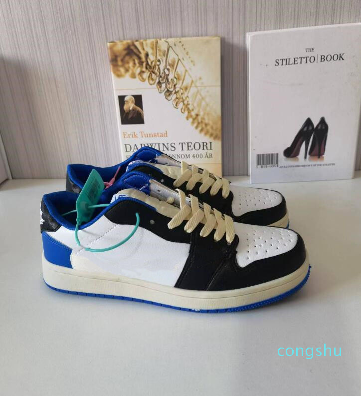 

Fashion 1s Basketball Shoes For Men Women Low Cut Lace-Up Leather Casual Sneakers Brand Unisex Zapatos Skateboard Trainers 36-44