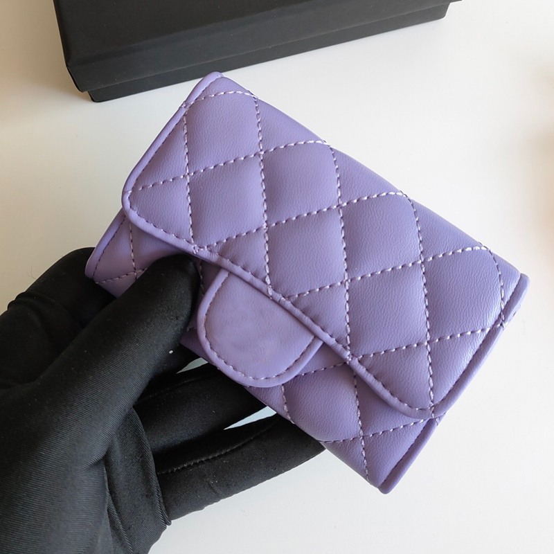 

NEW High quality Flap wallets Fashion Purse clutch Genuine leather wallet Women Purse Credit ID Card Holder Coin Purses Designer Classic Wholesale Purple, Light green-b