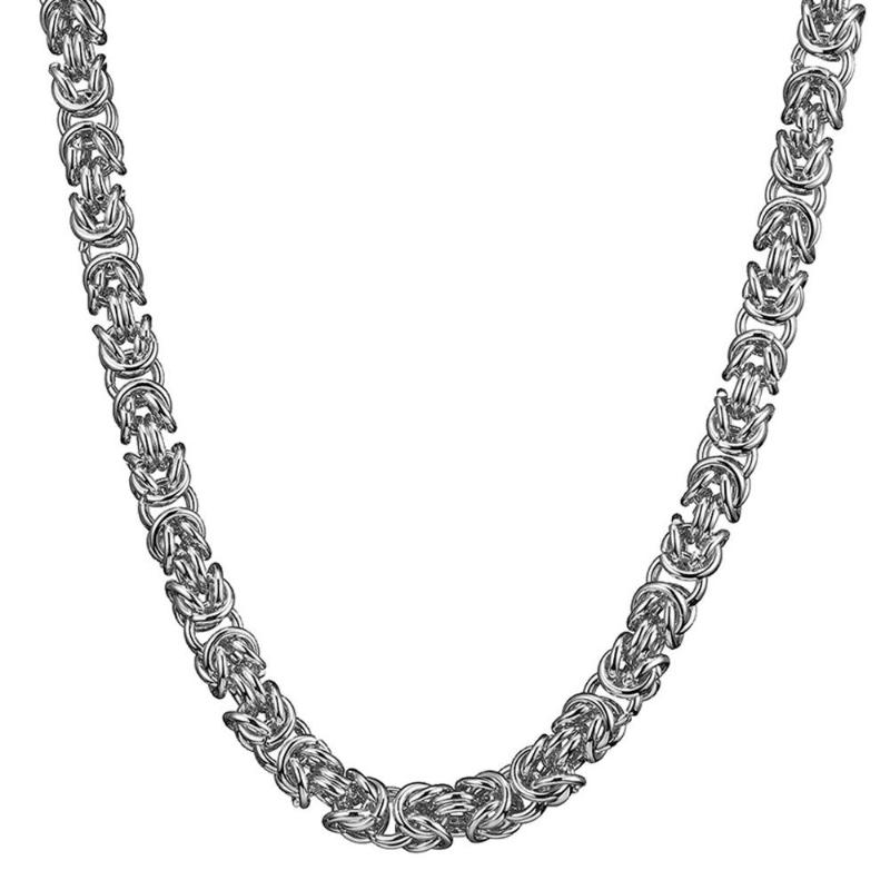 

Chains Arrive Huge 10mm Stainless Steel Handmade Byzantine Chain Mens Womens Necklace/Bracelet Unisexs Jewelry 7-40"