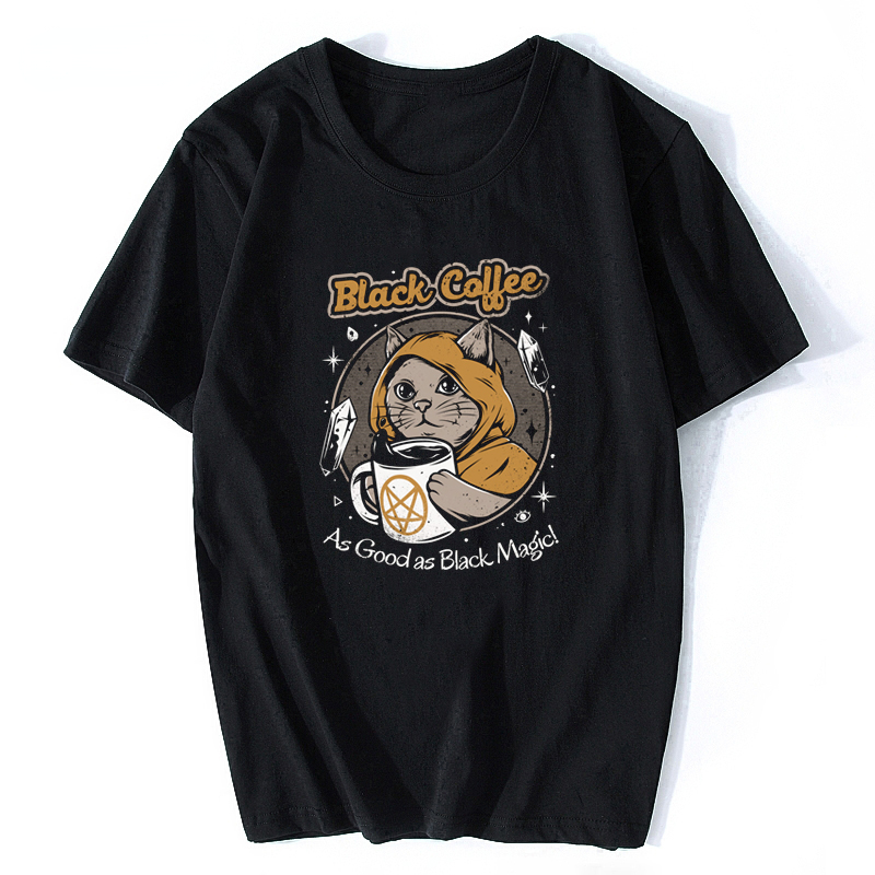 

Neko Ramen Japan Cat Anime T Shirt Men's High Quality Aesthetic Cotton Cool Vintage T-shirt Harajuku Streetwear Camisetas Hombre, Bk-24