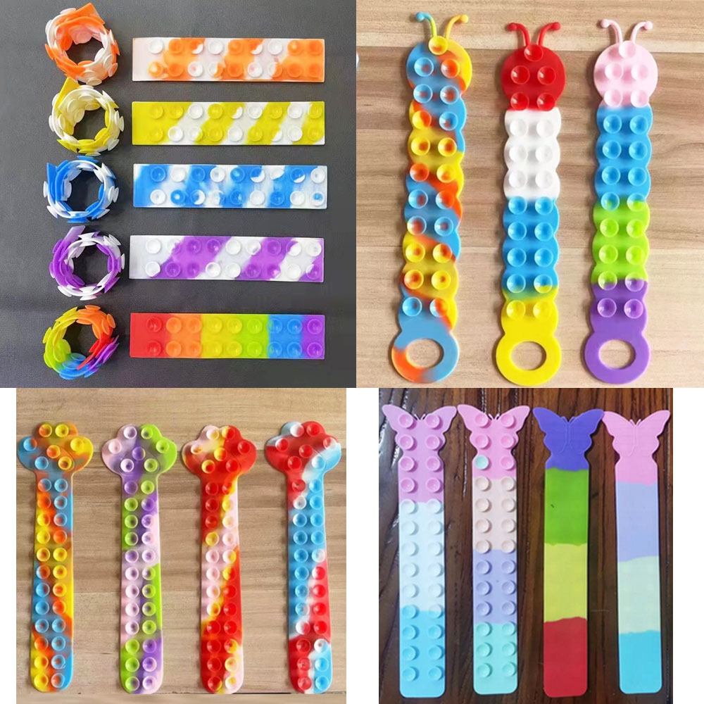 

Decompress the Toy Suction Cup Silicone Slice Squid Squido Pop Magic Silicone