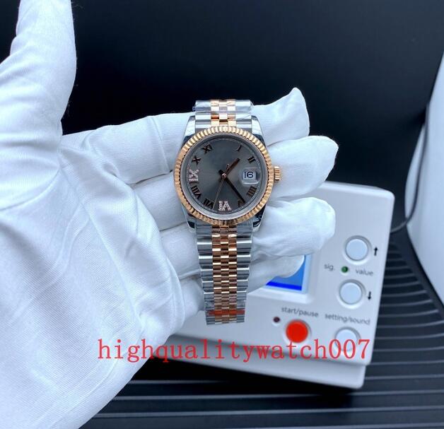 new version Men's Wristwatches 126333 126231grey dial 41mm 36mm Two Tone Gold Stainless Steel bracelet bp 2813 Movement Automatic Mens Watch
