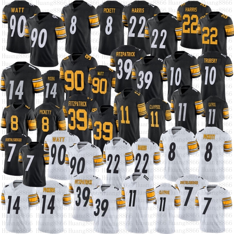 

Men 8 Kenny Pickett 14 George Pickens football jersey Mitchell Trubisky Chase Claypool Najee Harris T.J. TJ Watt Heyward Minkah Fitzpatrick Ben Roethlisberger, As