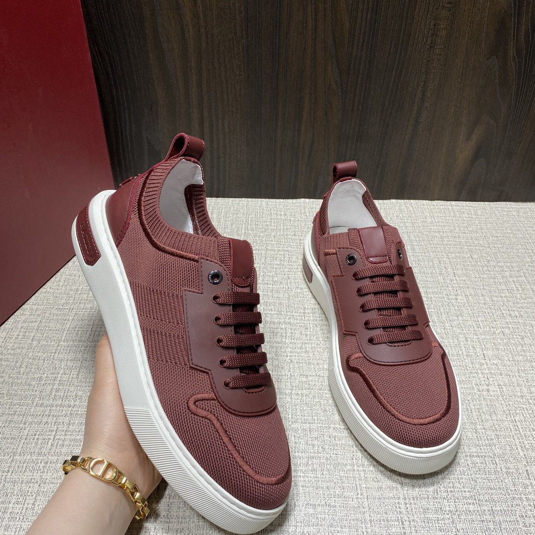 

Men's shoes high quality luxury designer brand Soft imported high density elastic knitting fabric Soft comfortable dust bag wtih box, As picture 1