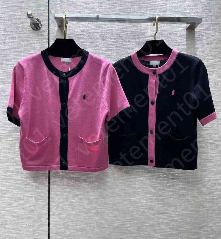

Designer Womens T-Shirts Short Sleeves Fashion Embroidered Cotton Shirts Breathable Comfortable Casual Tops Academy Style Luxury Sexy Brand Women Clothing