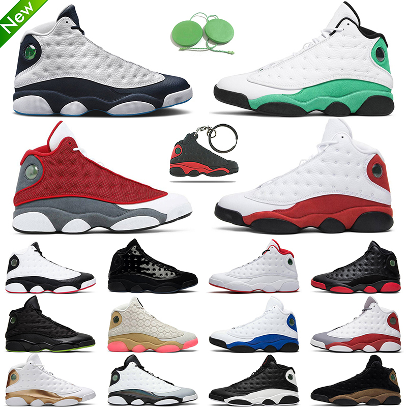 

Jumpman 13 Lucky Green men Jordon basketball shoes 13s Obsidian Red Flint Hyper Royal Starfish Black Cat Bred outdoor mens trainer, Playground