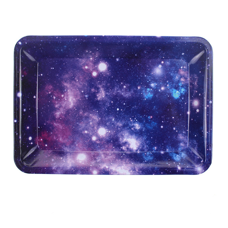 

Rolling Trays Bob Tray 18*12.5*1.5cm Metal for Smoking Pipes Papers Mix Pattern Leaf