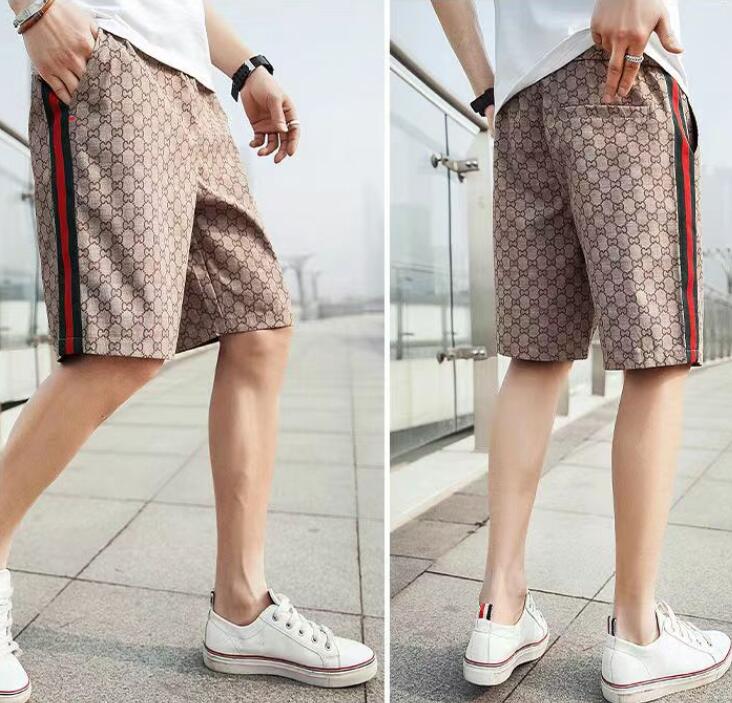 

GGity Mens Shorts Casual Summer Pants short Mesh Breechcloth Long Yellow Drawstring Hip Hop Streetwear Joggers Trousers Top Quality Men, Khaki